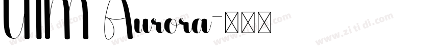 UTM Aurora字体转换